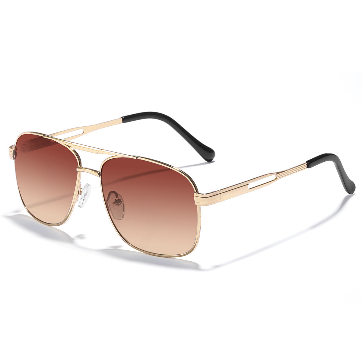 Damen elegante Oversized-Sonnenbrille mit farbverlaufenden Gläsern Karnz
