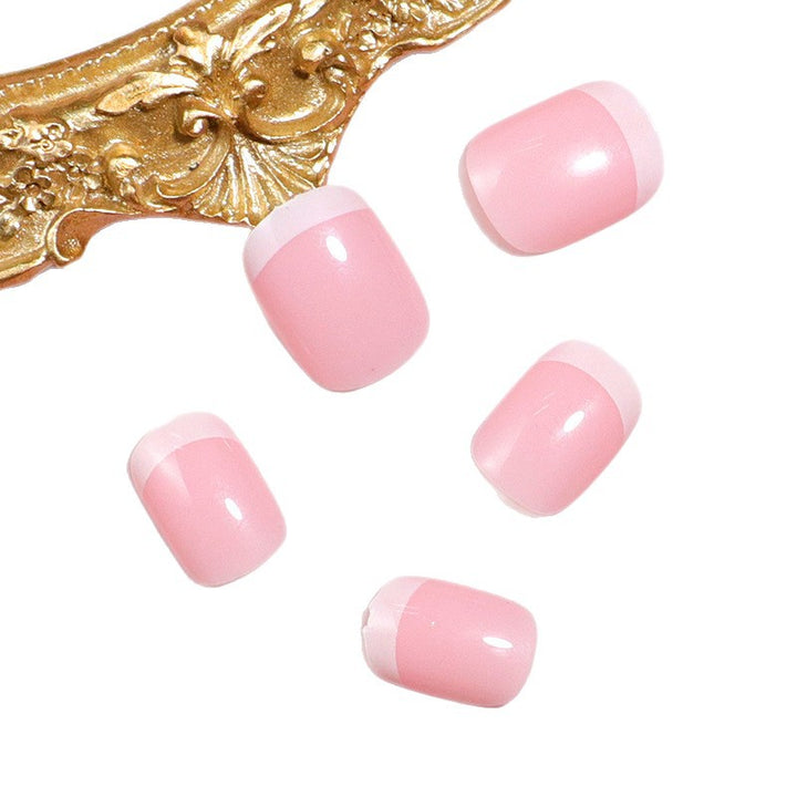 Premium French Tip Press-On Nägel Karnz