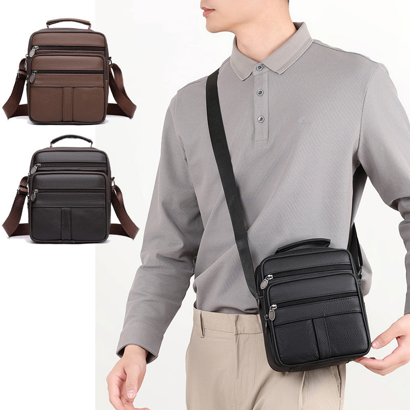 Premium Leder Messenger Bag Karnz