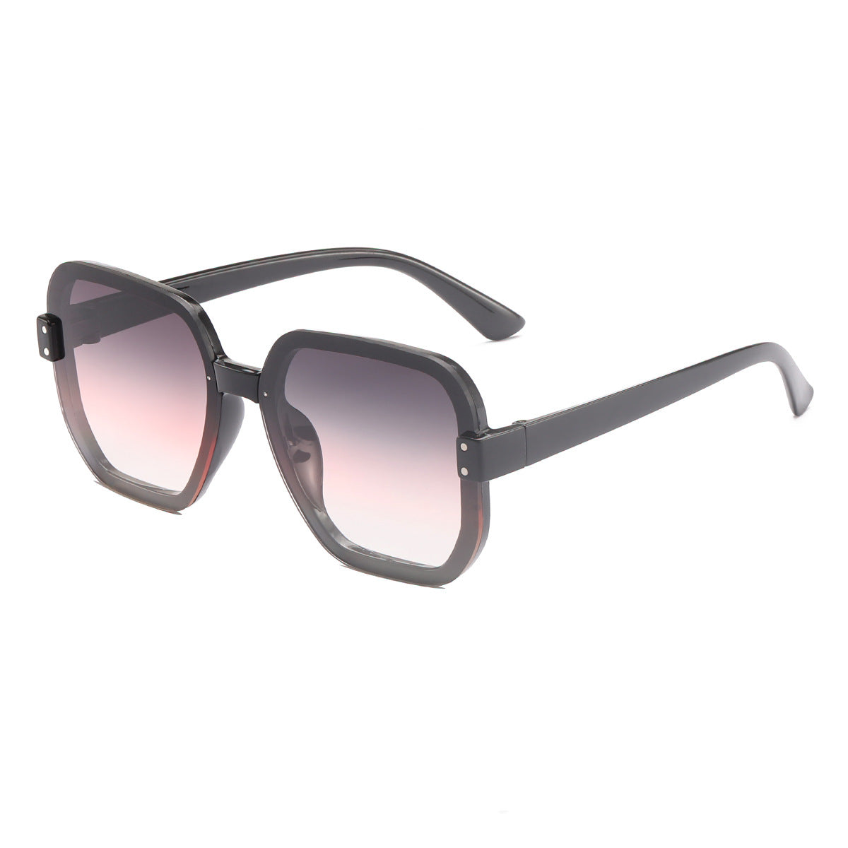 Damen modische quadratische Sonnenbrille mit gradienten Gläsern Karnz