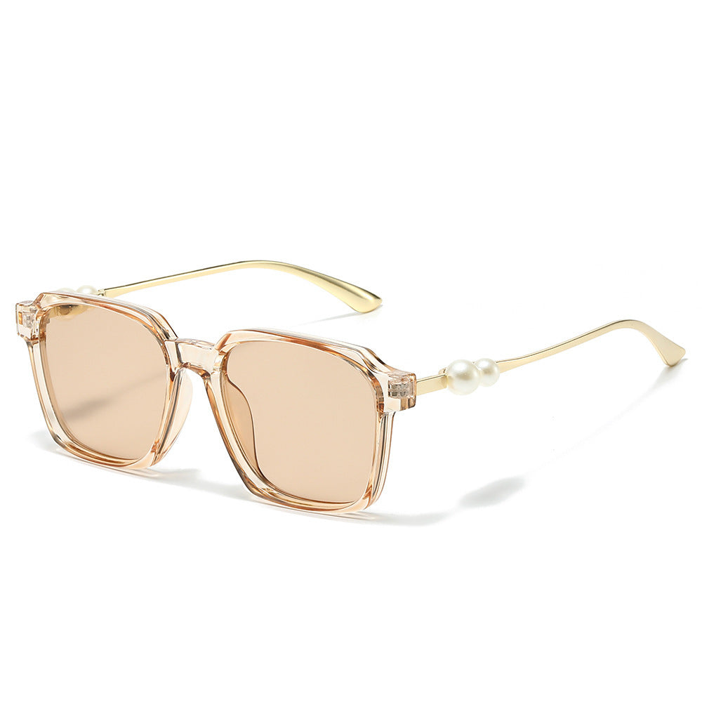 Chice quadratische Sonnenbrille mit Perlenakzenten Karnz