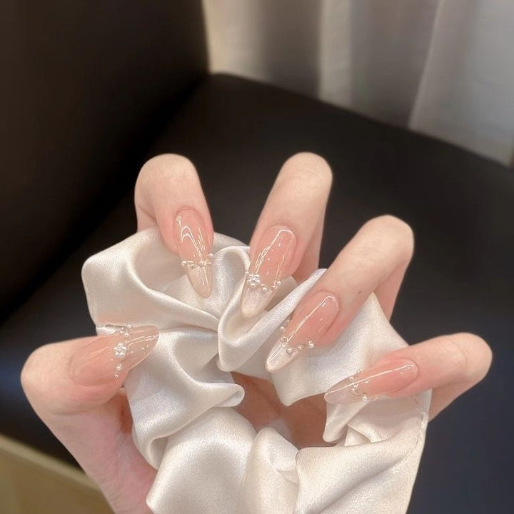 Premium ozean-inspirierte Press-On Nagelerweiterungen Karnz
