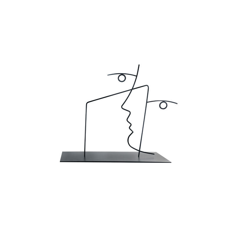Abstrakte Linienkunst Skulptur