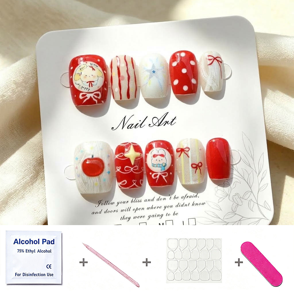 Urlaubs-Themen Press-On Nagelkunst Set