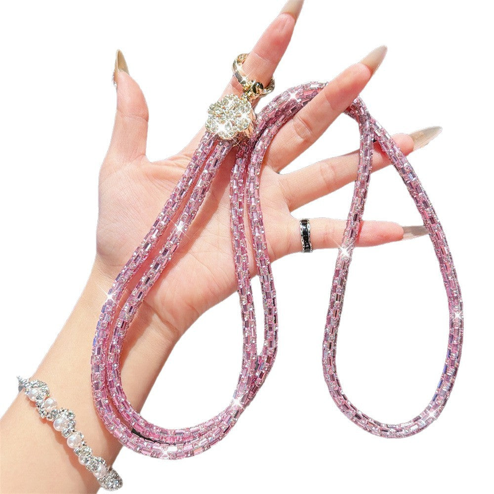 Funkelnde Kristall Charm Brillenband Karnz