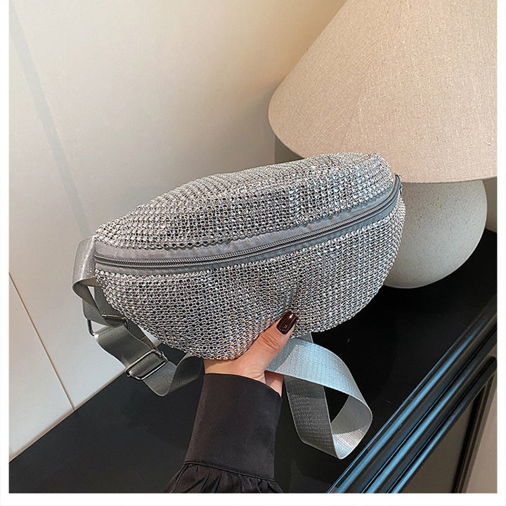 Schimmernde mit Strass verzierte Gürteltasche Karnz