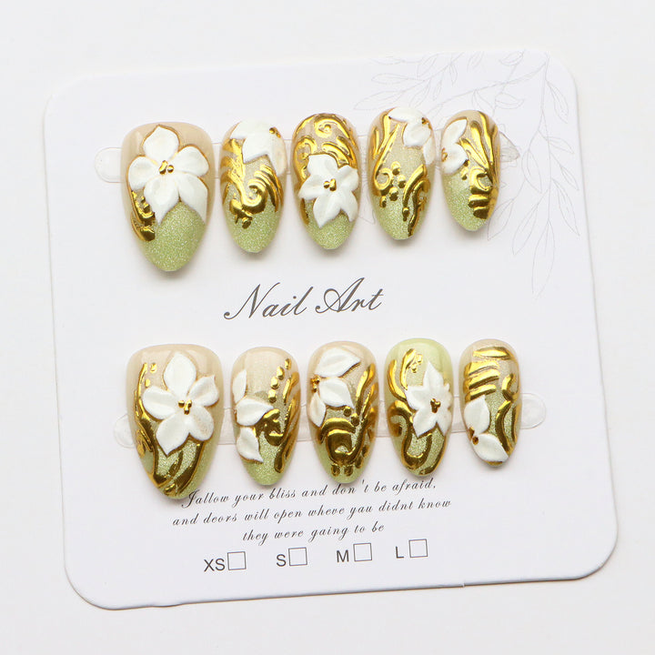 Blumen Acrylnagel Kunst Set