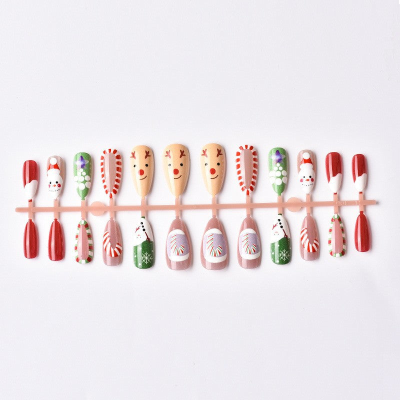 Kunstnagelset mit festlichen Weihnachtsmotiven Karnz 1787561505