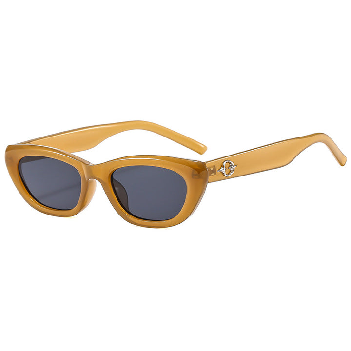 Damen exklusive Cat-Eye-Sonnenbrille mit stilvollen Details Karnz