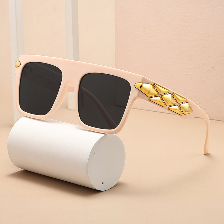 Damen elegante Designer-Sonnenbrille mit luxuriösen Rahmenakzenten Karnz