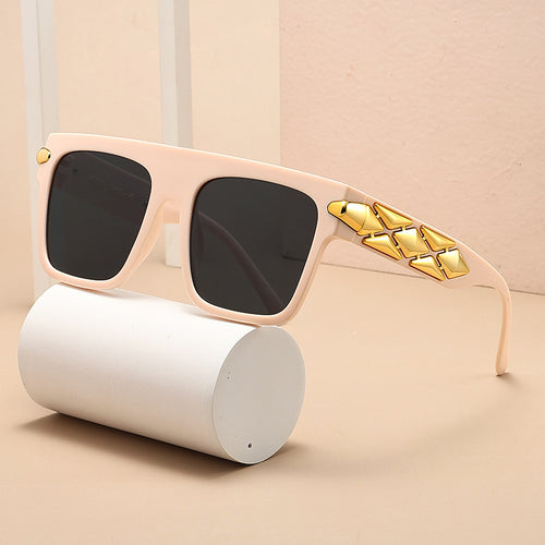 Damen elegante Designer-Sonnenbrille mit luxuriösen Rahmenakzenten Karnz