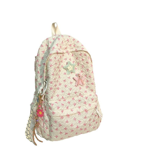 Gestepptes floral gemustertes Rucksack Karnz