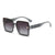 Damen modische quadratische Sonnenbrille mit robustem Rahmen und UV-Schutz Karnz