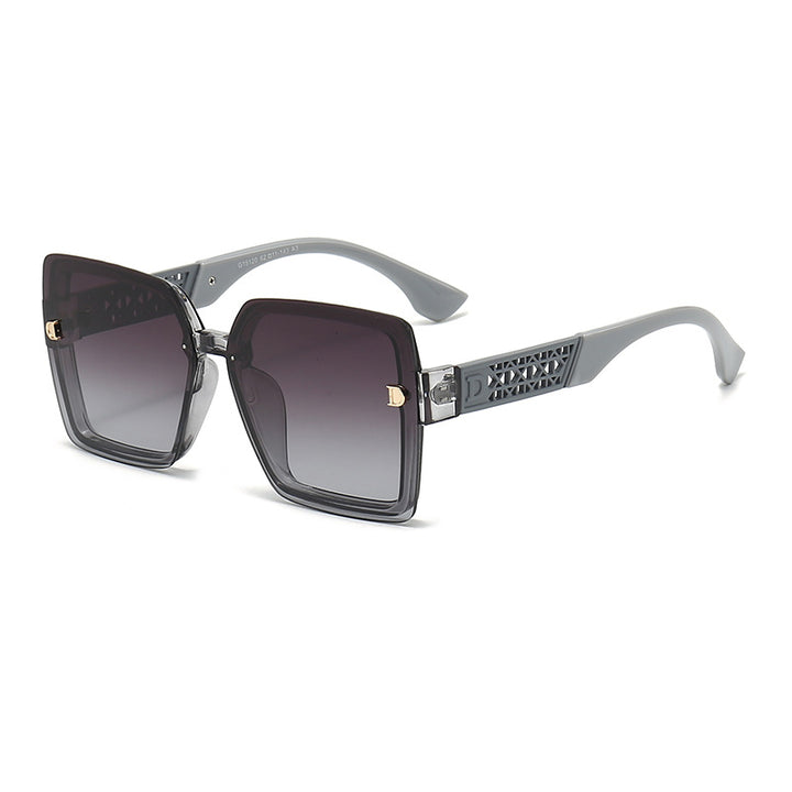 Damen modische quadratische Sonnenbrille mit robustem Rahmen und UV-Schutz Karnz