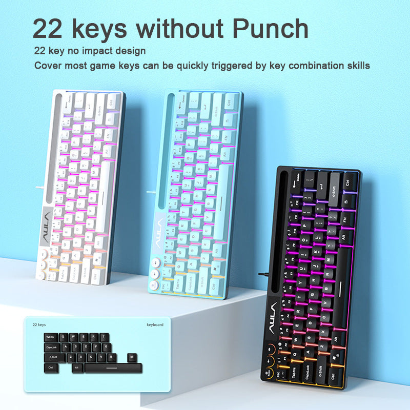Drahtlose RGB ultraflache mechanische Tastatur Karnz