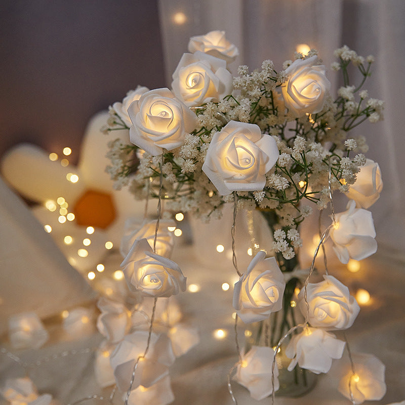 Dekorative LED Rosenlichterkette Karnz