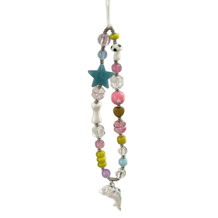 Verspielte Perlen Charm Halskette Karnz