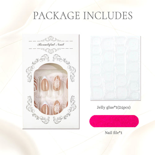 Elegantes Press-On Nagelkunst Kit