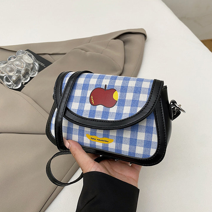 Verspielt Karomuster Handtasche Karnz