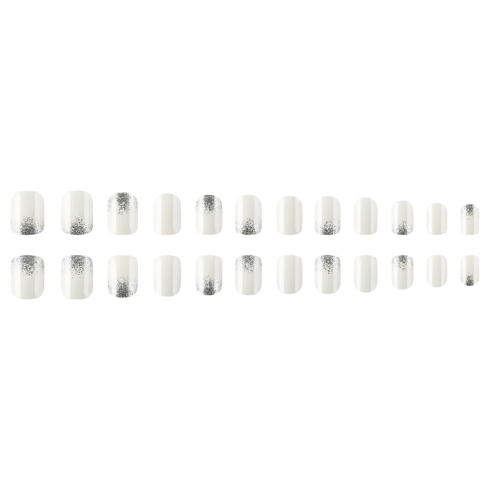 Elegantes Glitter-Spitze Nail Art Set Karnz