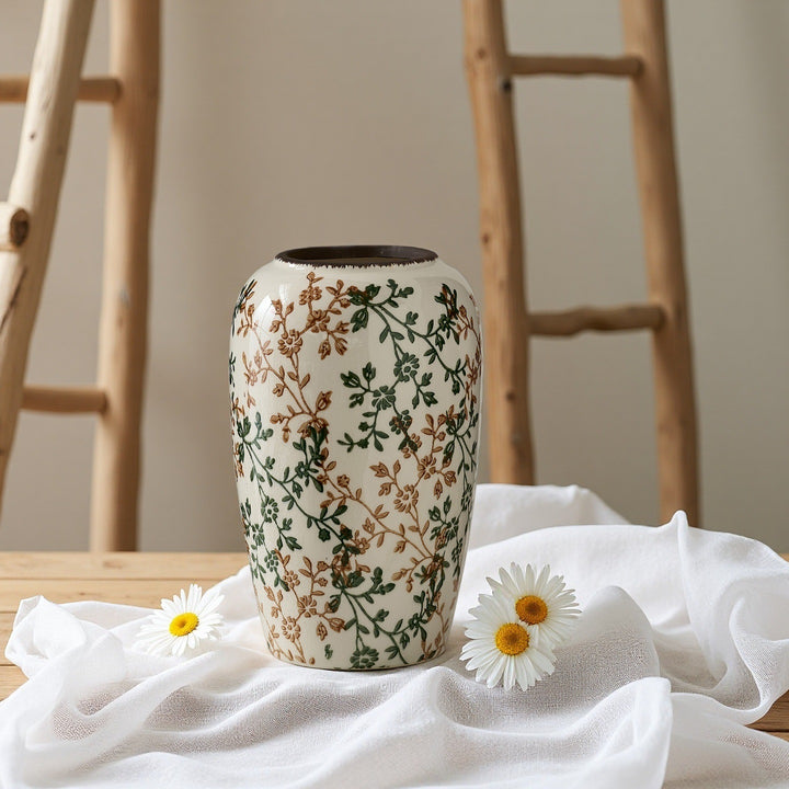 Florale Keramikvase Karnz