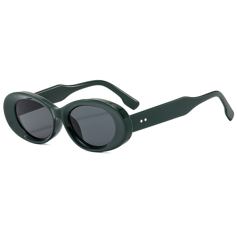Damen Retro-inspirierte Sonnenbrille im eleganten Ovaldesign Karnz