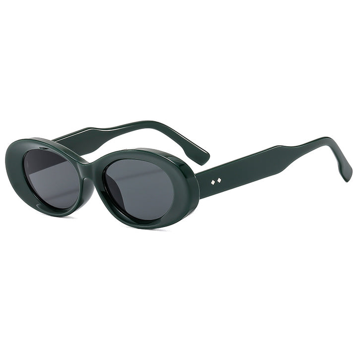 Damen Retro-inspirierte Sonnenbrille im eleganten Ovaldesign Karnz
