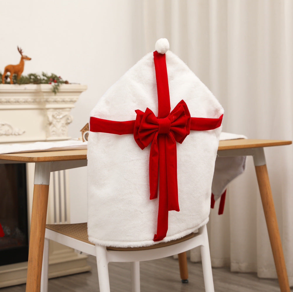 Plüsch Weihnachtsstuhlbezug
