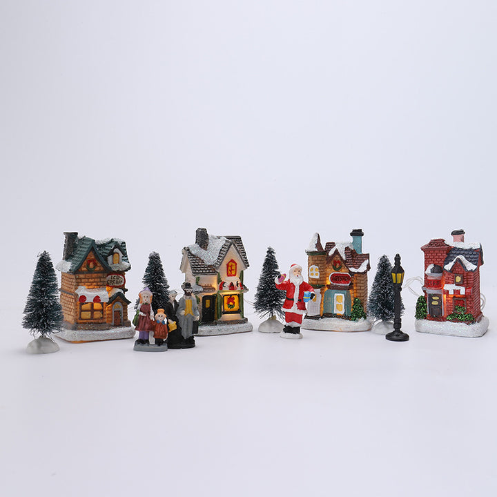 Weihnachtsdorf Dekorationsset Karnz