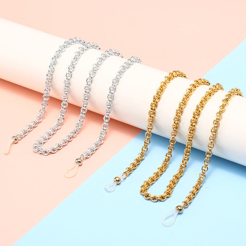Modische Brillen mit stylischer Kette Karnz