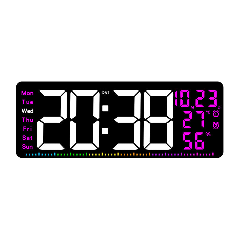 Digitaler Alarmwecker mit großem LED-Display und Wetterdaten Karnz