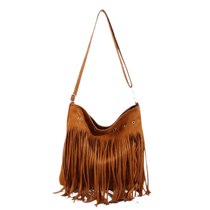 Suede Fringe Schultertasche Karnz