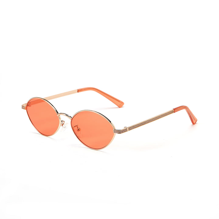 Damen modische runde Sonnenbrille mit luxuriösen Akzenten Karnz