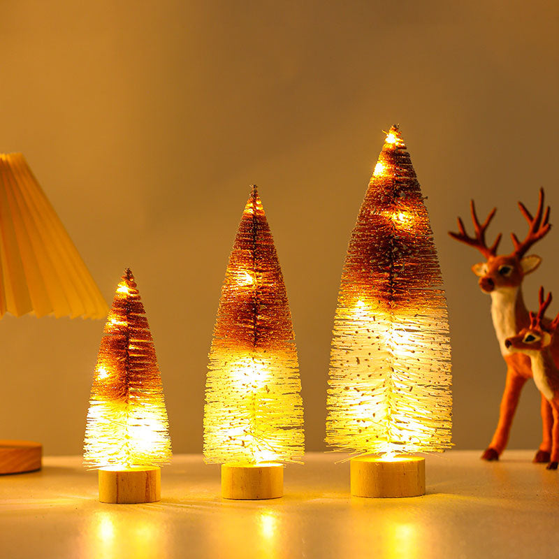Beleuchtete dekorative Miniatur-Weihnachtsbaum Karnz