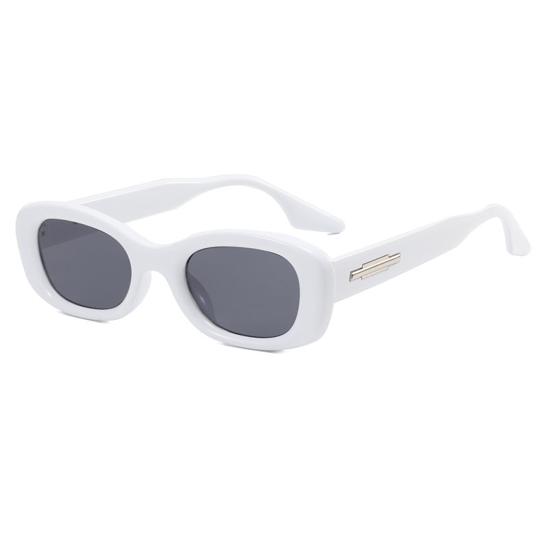 Damen modische Retro-Sonnenbrille mit breitem Rahmen Karnz