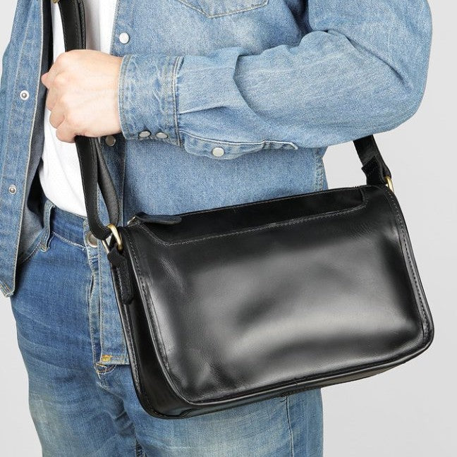Klassische Leder Umhängetasche