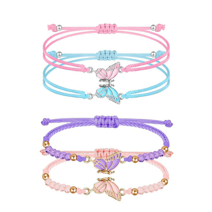 Butterfly Charm Halskette und Armband Set Karnz