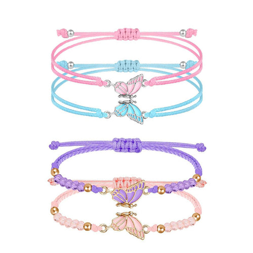 Butterfly Charm Halskette und Armband Set Karnz