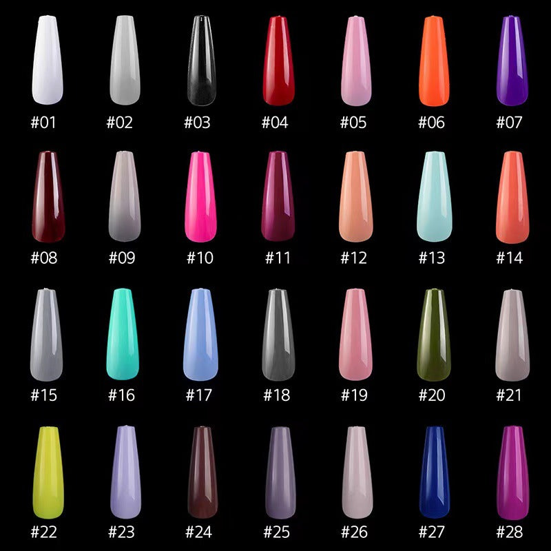 Kunstnägel mit langem French Tip Design Karnz