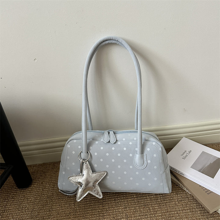 Punktemuster Retro Strukturierte Handtasche