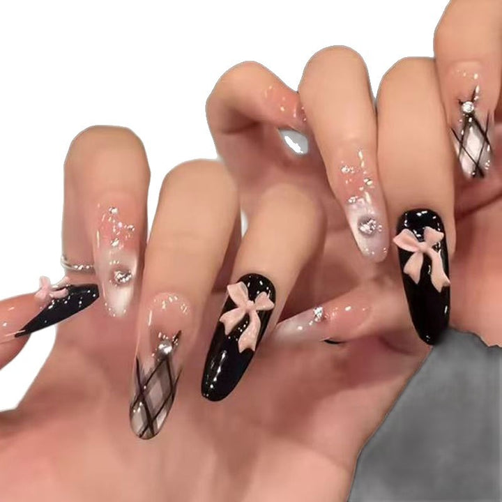 Dekoratives Stiletto Press-On Nagelkunst Set