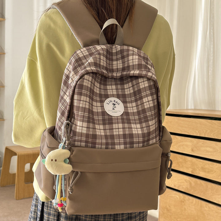 Stylischer Karo-Rucksack Karnz