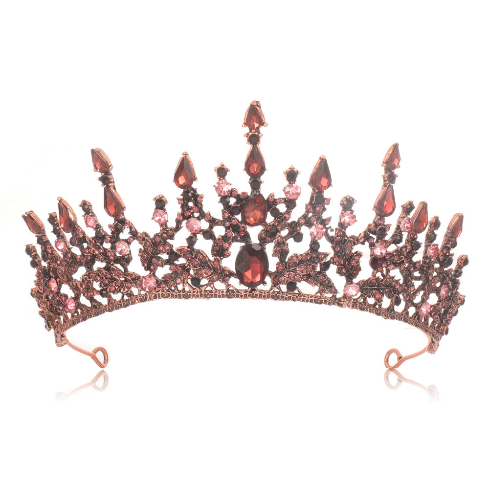 Damen Elegante Tiara mit funkelnden Kristallen Karnz