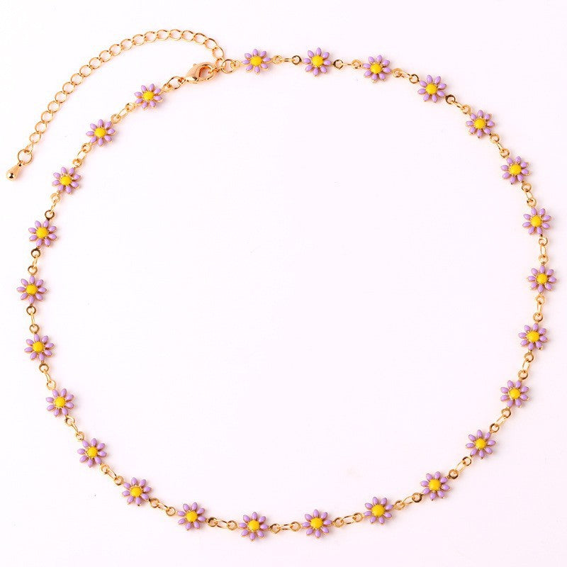 Floral Daisy Chain Halskette Karnz