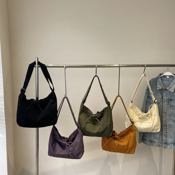 Lässige Zugband-Schultertasche Karnz