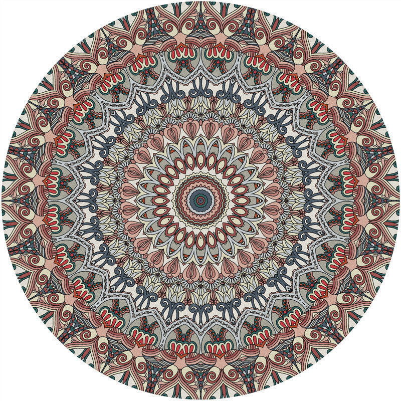 Runder geometrisches Muster Bereichsteppich