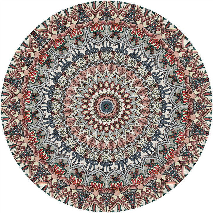 Runder geometrisches Muster Bereichsteppich