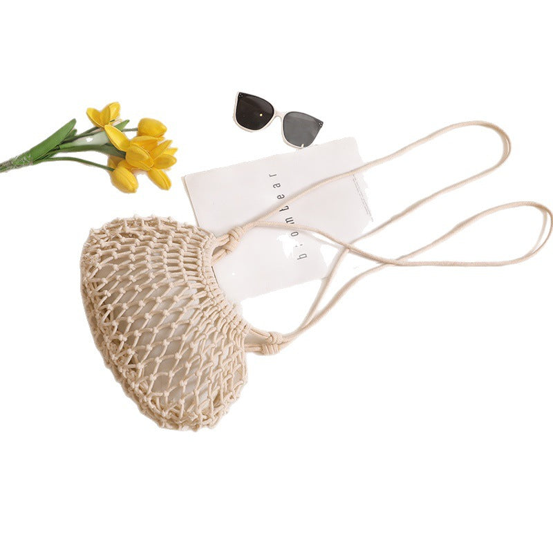 Damen Handgeknüpfte Tragetasche im Boho-Stil Karnz