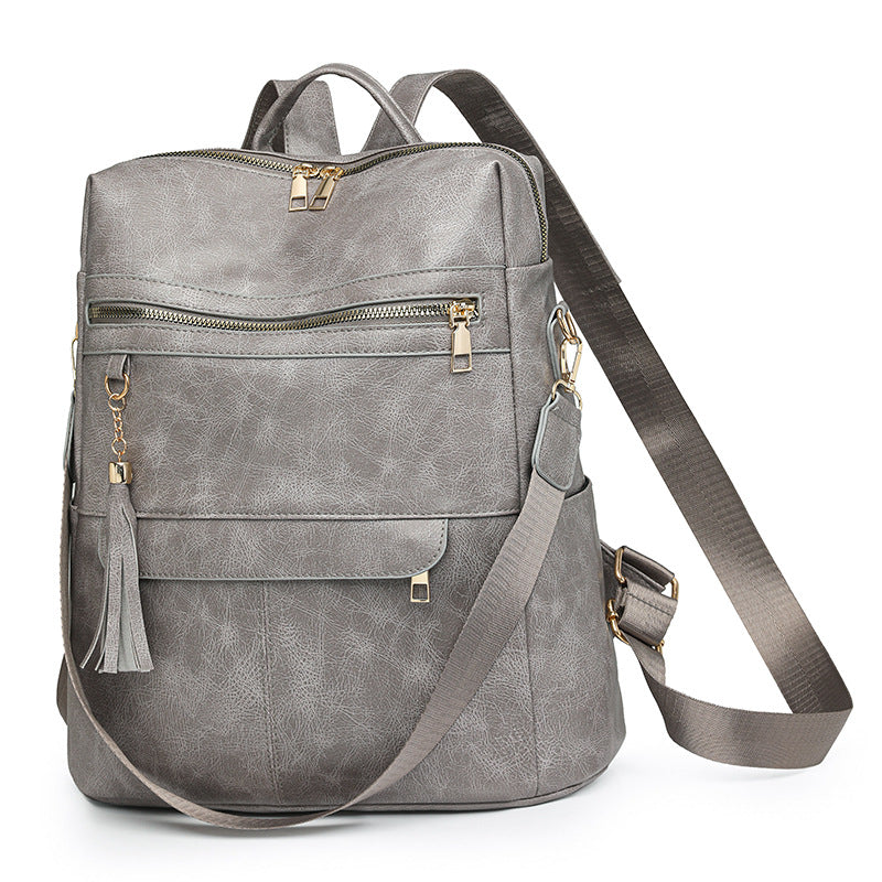 Vielseitiger stilvoller Leder-Rucksack Karnz