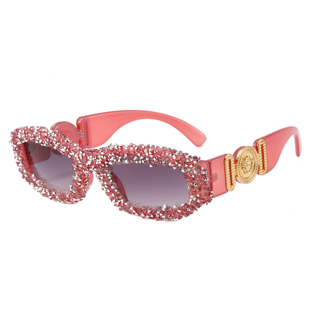 Damen Kristallverzierte Sonnenbrille Karnz